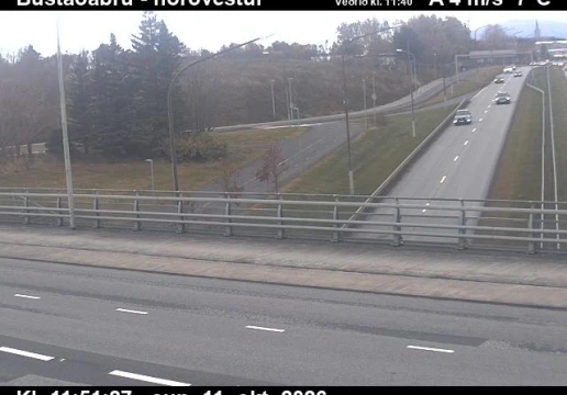 Road camera, road 40, looking north, Bustadabru, Capital Region