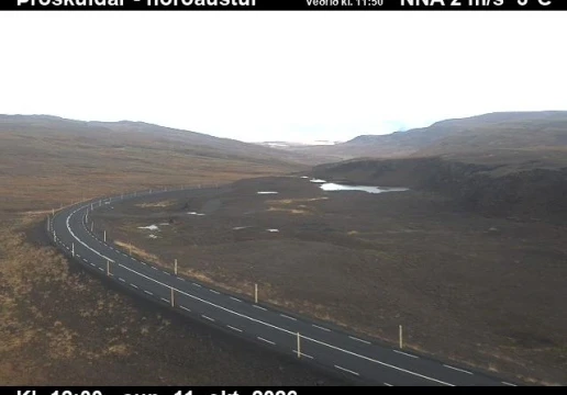 Road camera, road 61, looking north-east, Throskuldar, Westfjords