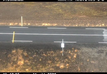 Road camera, road 61, road surface, Throskuldar, Westfjords