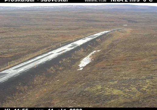 Road camera, road 61, looking south-west, Throskuldar, Westfjords
