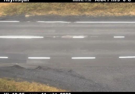 Road camera, road 1, road surface, Reynisfjall, South