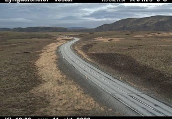 Road camera, road 365, looking west, Lyngdalsheidi, South
