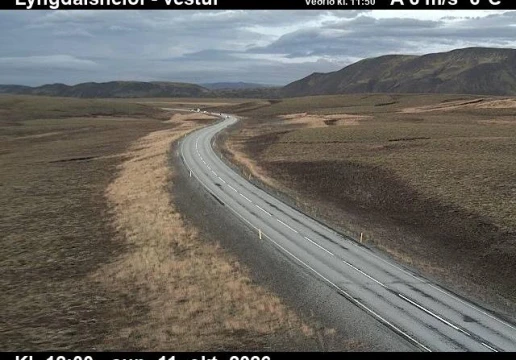 Road camera, road 365, looking west, Lyngdalsheidi, South