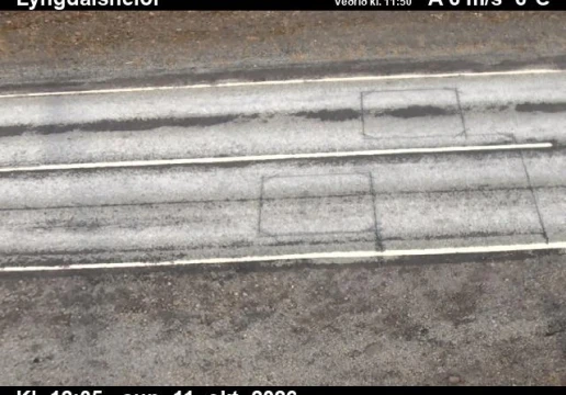 Road camera, road 365, road surface, Lyngdalsheidi, South