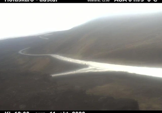 Road camera, road 85, looking east, Hofaskard, Northeast