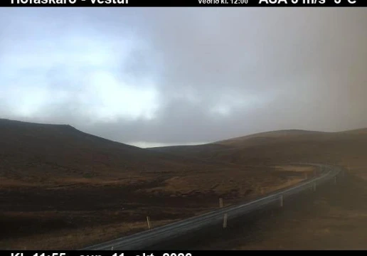 Road camera, road 85, looking west, Hofaskard, Northeast