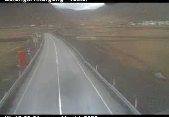 Road camera, road 61, towards Bolungarvik, Bolungarvik Tunnel, Bolungarvik side, Westfjords
