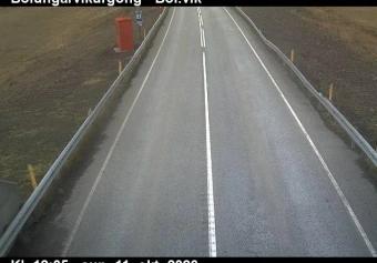 Road camera, road 61, road surface, Bolungarvik Tunnel, Bolungarvik side, Westfjords