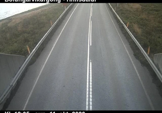 Road camera, road 61, road surface, Bolungarvik Tunnel, Hnifsdalur side, Westfjords