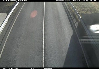 Road camera, road 76, road surface, Hedinsfjordur Tunnel, in Hedinsfjordur, Siglufjordur side, North