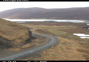 Road camera, road 61, road surface, Vatnsfjardarhals, Westfjords