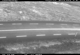 Road camera, road 62, road surface, Kleifaheidi, Westfjords