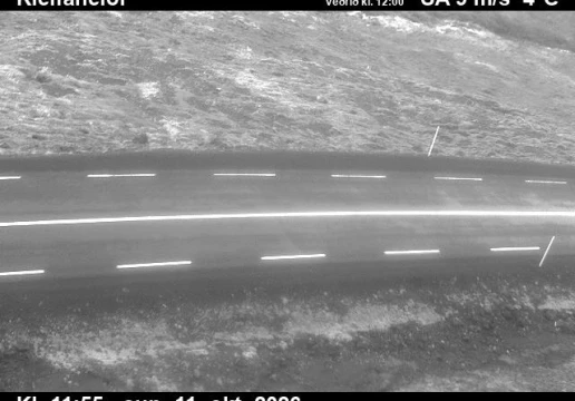 Road camera, road 62, road surface, Kleifaheidi, Westfjords