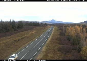 Road camera, road 1, looking north, Kolas, West