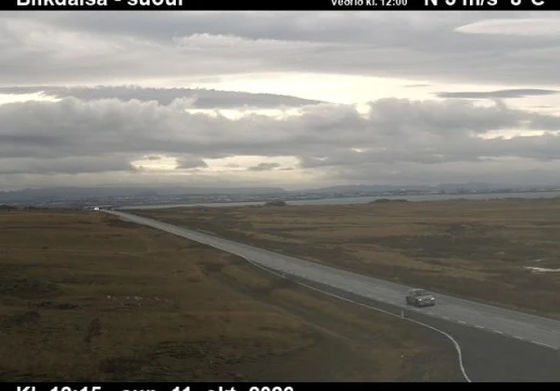 Road camera, road 1, looking south, Blikdalsa, Southwest