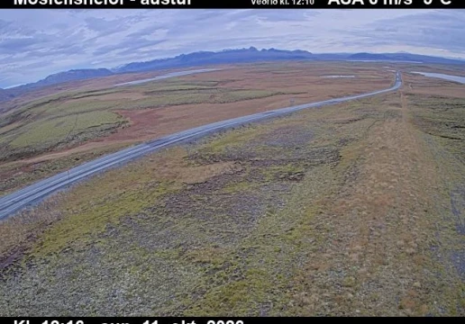Road camera, road 36, looking east, Mosfellsheidi, Southwest