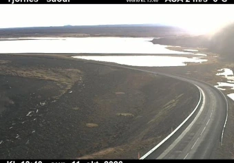 Road camera, road 85, looking south, Tjornes, Northeast
