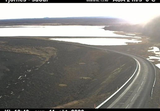 Road camera, road 85, looking south, Tjornes, Northeast