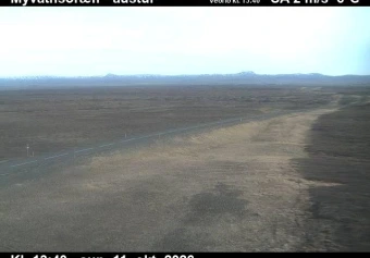 Road camera, road 1, looking east, Myvatnsoraefi, Northeast