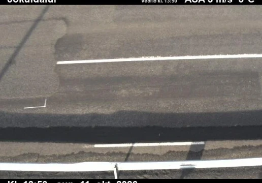 Road camera, road 1, road surface, Jokuldalur, East