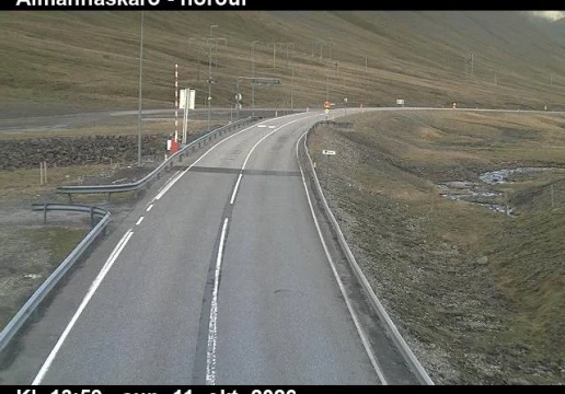Road camera, road 1, looking north, Almannaskard (north), Southeast