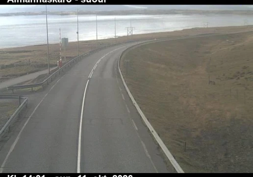 Road camera, road 1, looking south, Almannaskard (south), Southeast