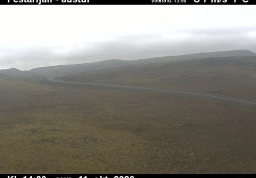 Road camera, road 427, looking east, Festarfjall, Southwest