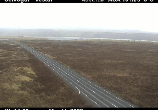 Road camera, road 427, looking west, Selvogur, Southwest