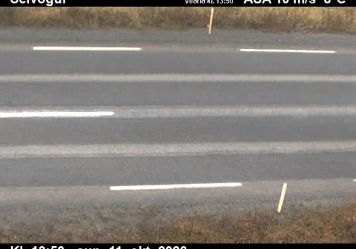 Road camera, road 427, road surface, Selvogur, Southwest
