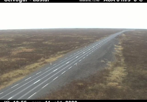 Road camera, road 427, looking east, Selvogur, Southwest