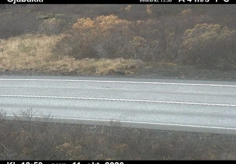 Road camera, road 36, road surface, Gjabakki, South
