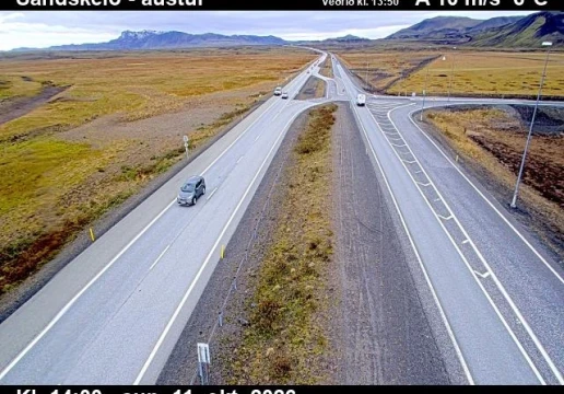 Road camera, road 1, looking east, Sandskeid, Southwest