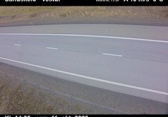 Road camera, road 1, road surface, looking west, Sandskeid, Southwest