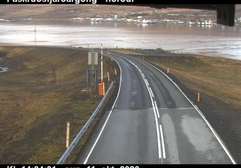 Road camera, road 1, looking north, Faskrudsfjordur Tunnel (north), East