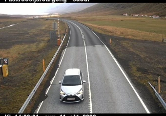 Road camera, road 1, looking south, Faskrudsfjordur Tunnel (south), East