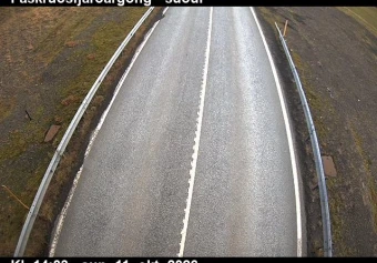 Road camera, road 1, road surface, looking south, Faskrudsfjordur Tunnel (south), East