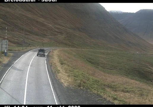 Road camera, road 60, looking south (1), Breidadalur-Botnsheidi Tunnel, Breidadalur, Westfjords