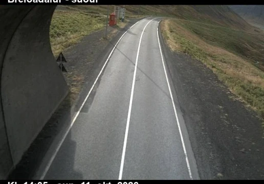 Road camera, road 60, looking south (2), Breidadalur-Botnsheidi Tunnel, Breidadalur, Westfjords