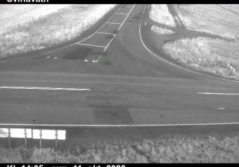 Road camera, road 35, road surface, Svinavatn, South