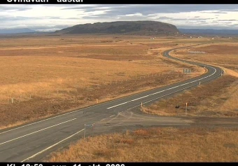 Road camera, road 35, looking east, Svinavatn, South