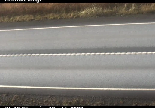 Road camera, road 1, road surface, Grundartangi, West
