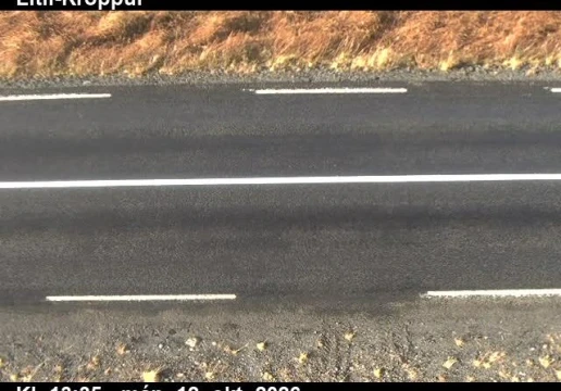 Road camera, road 50, road surface, Litli-Kroppur, West
