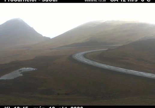 Road camera, road 54, looking south, Frodarheidi, West