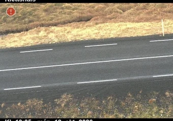 Road camera, road 60, road surface, Klettshals hill, Westfjords