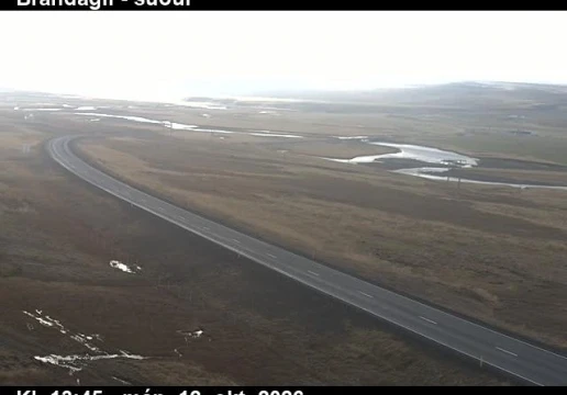 Road camera, road 1, looking south, Brandagil, North