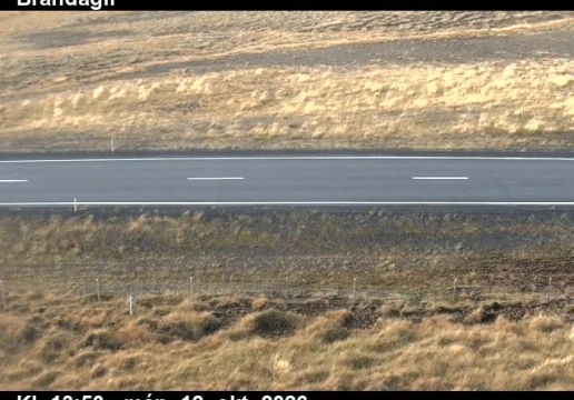 Road camera, road 1, road surface, Brandagil, North