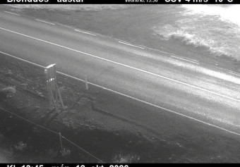 Road camera, road 1, looking east, Blonduos, North