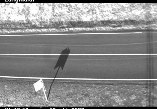 Road camera, road 1, road surface, Langidalur, North