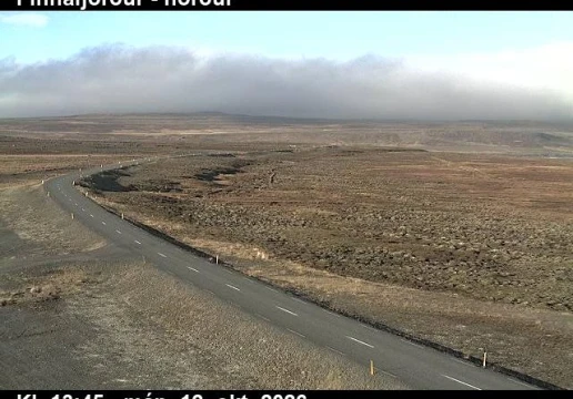 Road camera, road 85, looking north, Finnafjordur, East