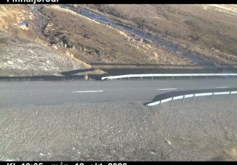 Road camera, road 85, road surface, Finnafjordur, East